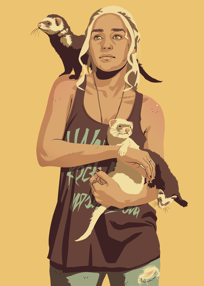 Art Print #of #print #80s #game #thrones