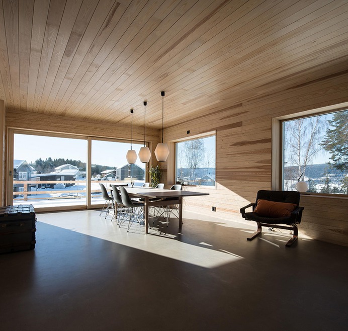 Generation House in Red Concrete by Sanden+Hodnekvam