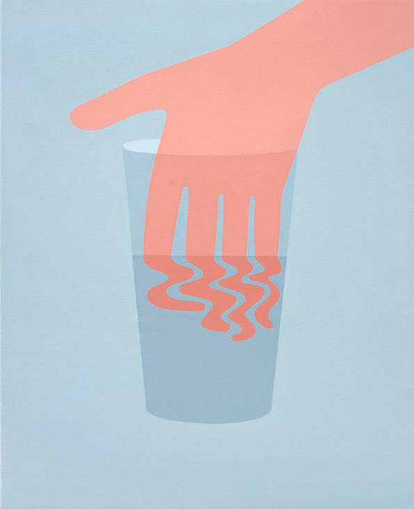 Geoff McFetridge #illustration #water #hand #minimalistic