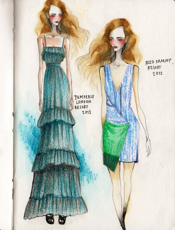 30+ Cool Fashion Sketches #girl #art #fashion #drawing #sketch