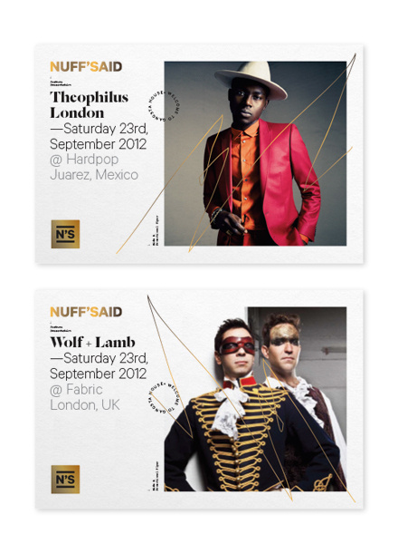 Nuff' Said. on Behance #event #invitation