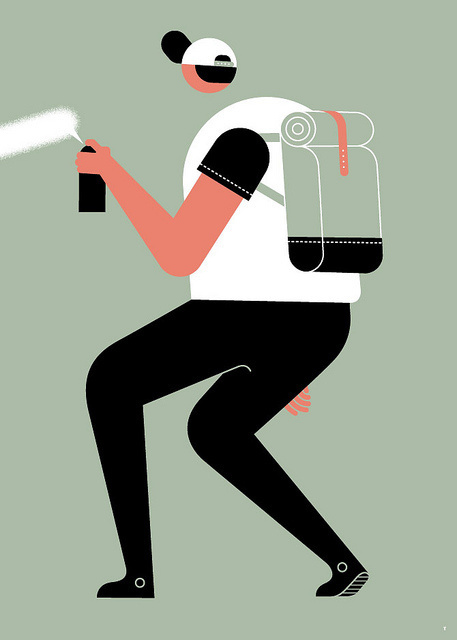 Street Files Spray #illustration #minimal #simple #vector