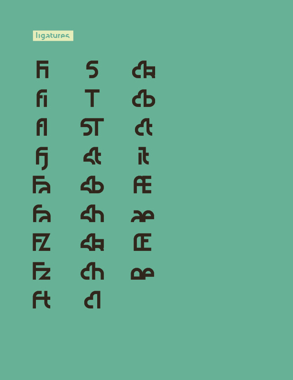 NOUGATINE free font on the Behance Network #font #nougatine #design #ligatures #typography