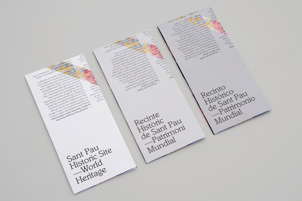 Aleix Artigal Studio #print #pau #barcelona #modernism #sant #brochure #typography
