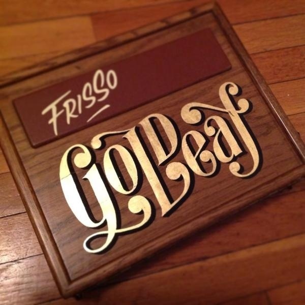 Gold Leaf by Carl Fredrik Angell #handcrafted #design #graphic #type #typography