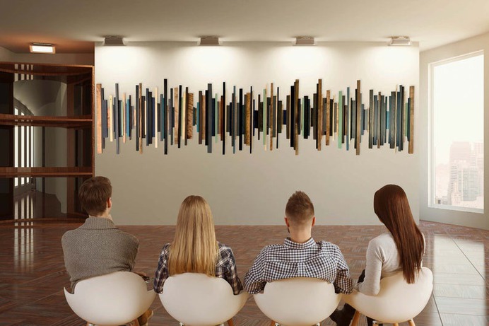 Custom Soundwave Wooden Wall Art image 0