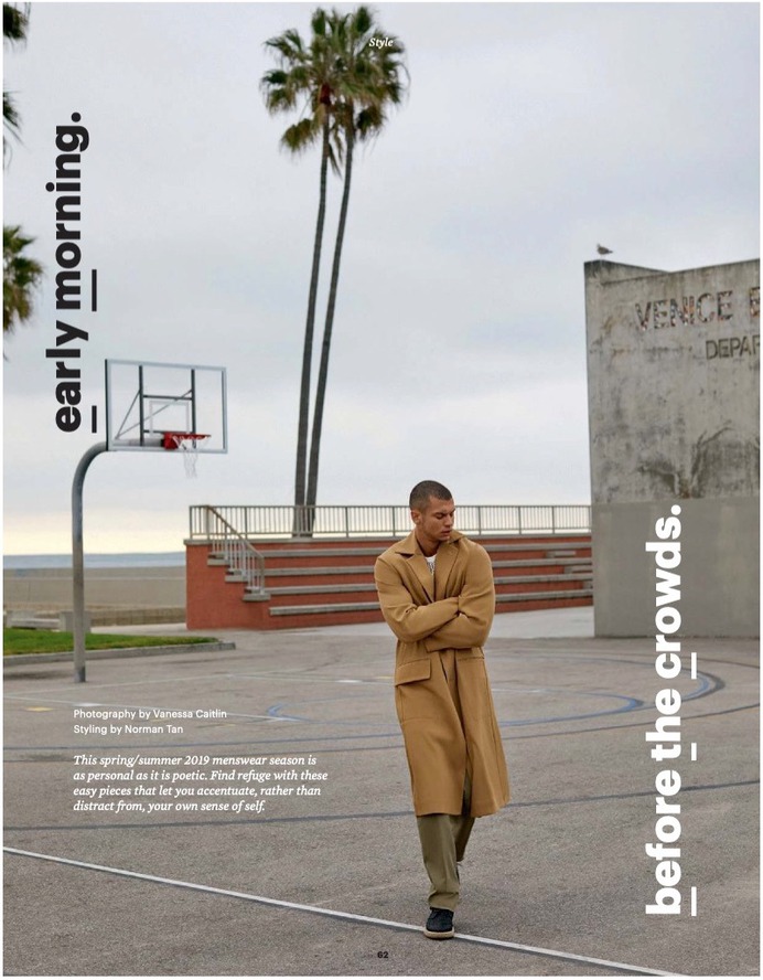 Brandon Good Takes to Venice Beach for Esquire Singapore