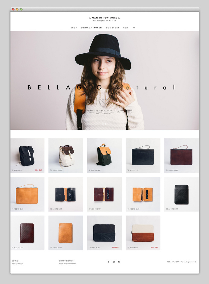 Websites We Love — Showcasing The Best in Web Design #agency #design #accessoires #sleeve #best #website #ui #minimal #webdesign #leather #web #typography