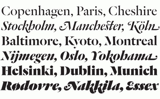Dala Floda by Paul Barnes - Commercial Type #typography #dala floda #paul barnes #commercial type