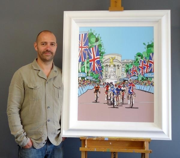 Dylan Izaak Olympic artist and his painting #olympic #artist #london #2012 #art #paintings #games