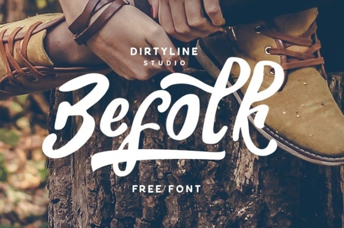 Befolk - Free Brush Script Font