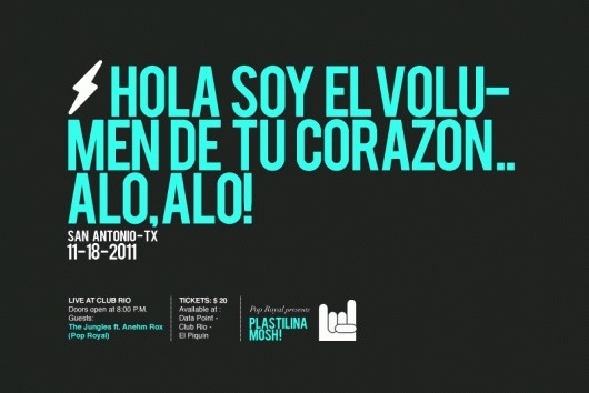 DECIMAL | Creative Studio #rock #flyer #san #antonio #gif #music #mosh #plastilina