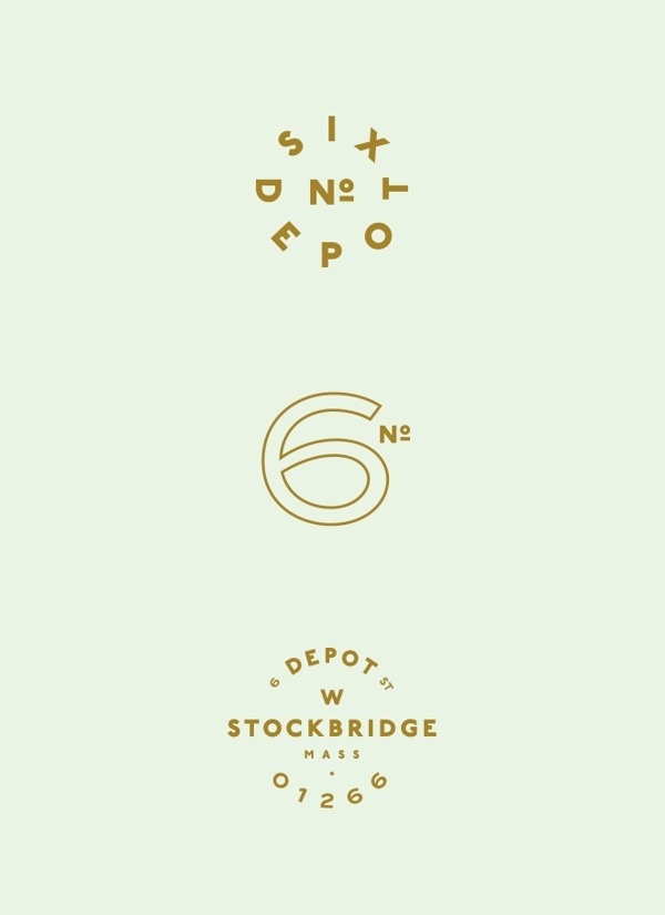 No. Six Depot on Behance #logoform #lettering #branding