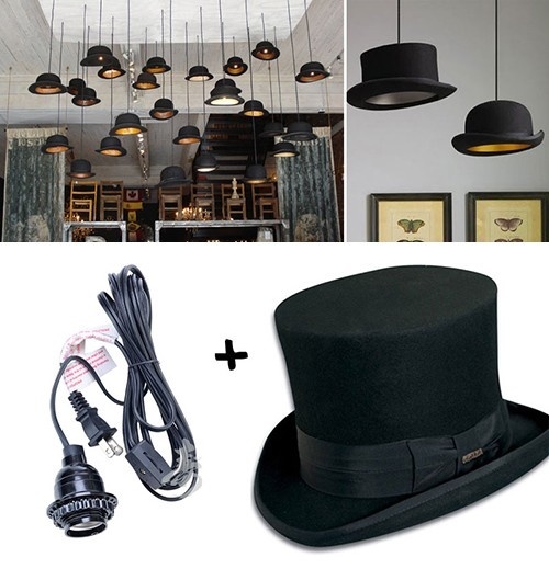 #DIY #lamp #hats