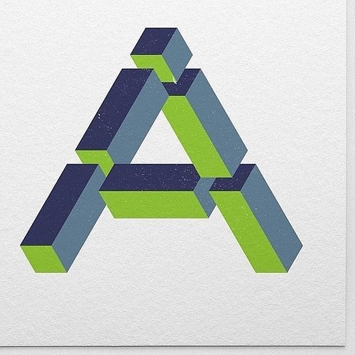14/365 A imposible #isometrics #365typerounds #365rounds #typography #type #thedailytype #ilovetypography #goodLetters #letterdesign #Typede