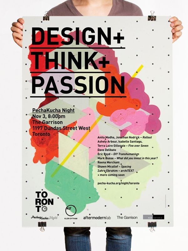 PechaKucha Night The dots over the design are interesting