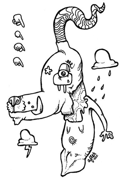 Doodle Number One Hundred and Three. Don #illustration #black and white #next level