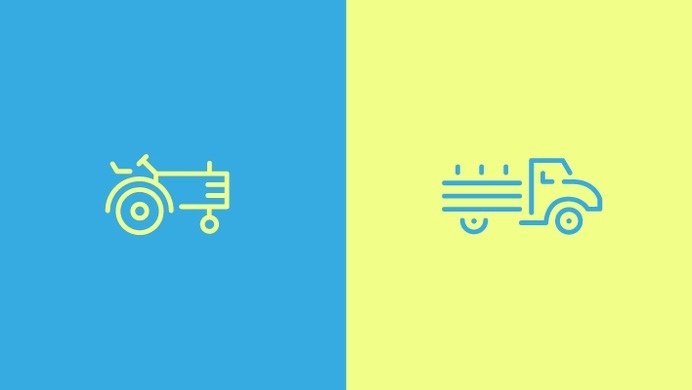 Good Foods Co-Op Icons #visual #logos #foods #branding #pattern #icons #food #brand #identity #chicken #logo #good #patchwork