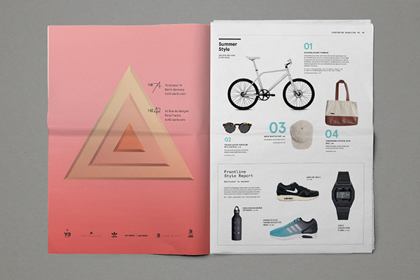 Editorial Newspaper Page Layout
