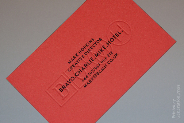 Generation Press #emboss #business #branding #card #stationery