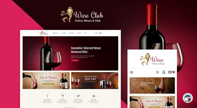 #Wine & #Drinks Store - #Prestashop #Responsive #Theme #eCommerce #Website #Design #Template