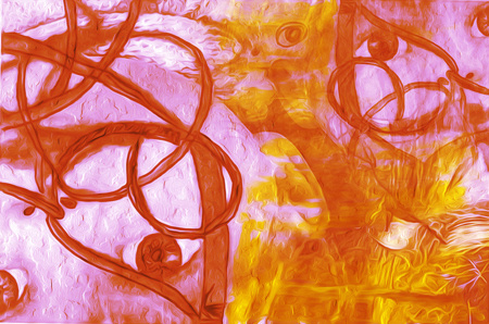 Photo manipulation on Behance #dolls #photo #paint #photoshop #fire #manipulation #oil