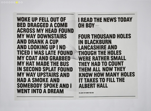 Ben Nathan - Portfolio #beatles #in #the #day #life #typography