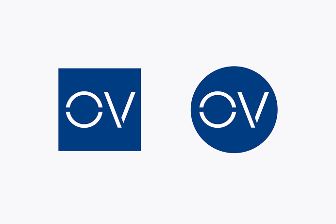 Openview branding corporate design blue Pentagram UK England London Mindsparkle Mag stationery blue marine typography designer business card