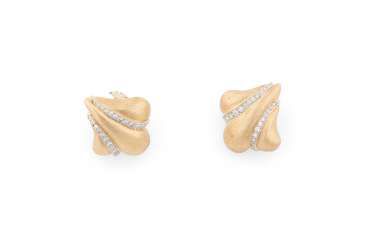 PAAR OHRSTECK-CLIPS MIT DIAMANTBESATZ