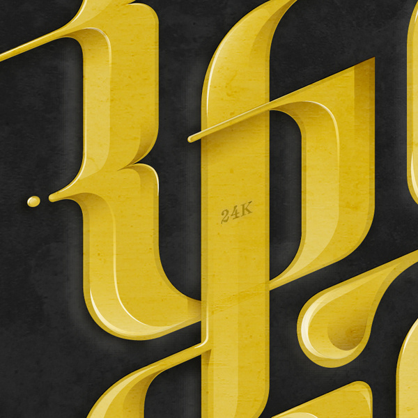 Gold Digger - Tribute to Kanye West music theme #lettering #detail