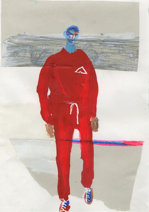 natasha-from-russia: " Gosha Rubchinskiy Spring/Summer 2015, Illustration by John Booth "