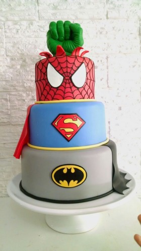 Devanys Designs: Spiderman, Batman, and Hulk Cake | Boy birthday cake, Hulk  cakes, Spiderman cake