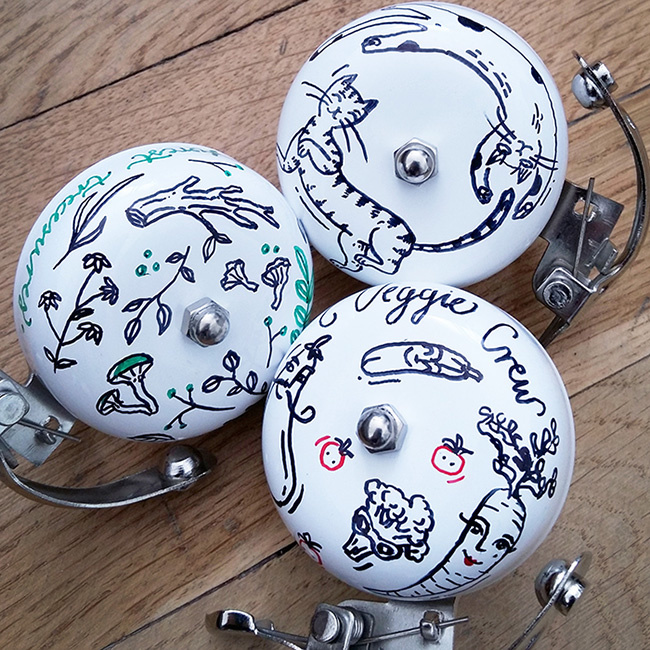 #bicyclebells #cycling #bicycle #bike #ride #handmade Bicycle bells by Magic Suitcase