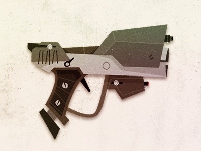 Halo - Rogie #vector #weapon #pistol #gun #illustration