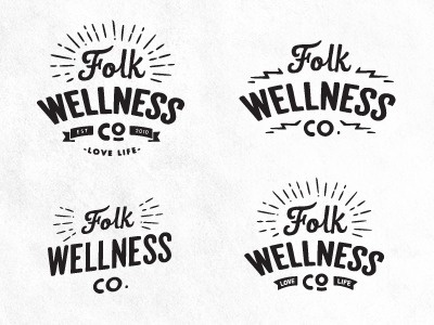 Folk Logo Concepts by Dustin Haver #logo #vintage
