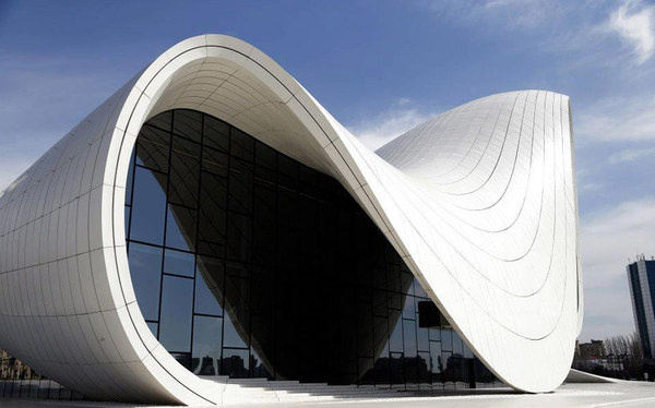 CJWHO ™ (zaha hadid | heydar aliyev cultural center shapes...) #white #cultural #center #hadid #design #zaha #azerbaijan #architecture