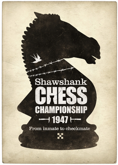http://society6.com/product/Shawshank-Chess-Championship_Print/ #chess #print #games