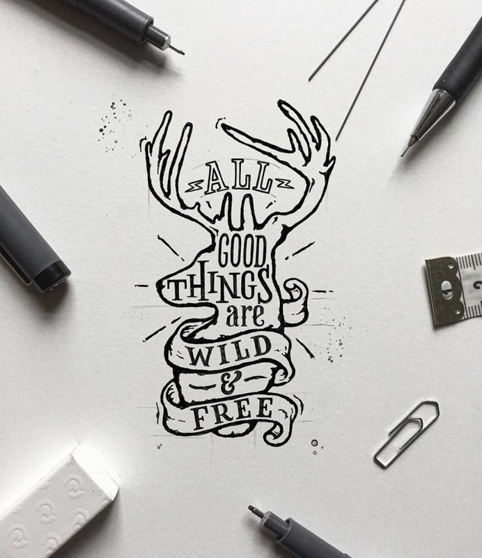 All good things are wild & free! 🦌🔥🏔