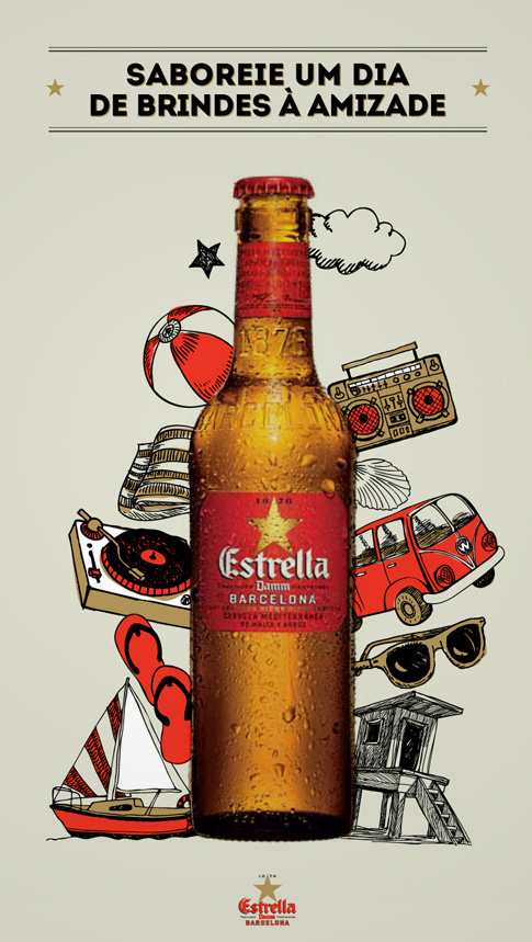 Estrella Damm (various) #illustration #poster #advertising