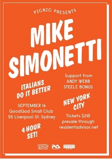 Disco Delicious: Mike Sleepinetti #disco #type #flyer #balloon