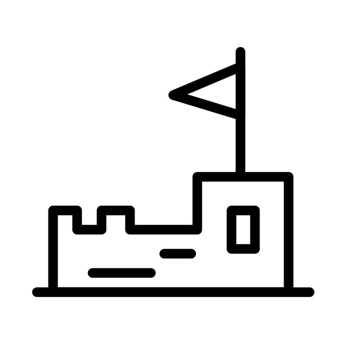 See more icon inspiration related to beach, toy, sand, kid and baby, architecture and city, sand castle, childhood, summertime, castle, medieval, buildings and holidays on Flaticon.