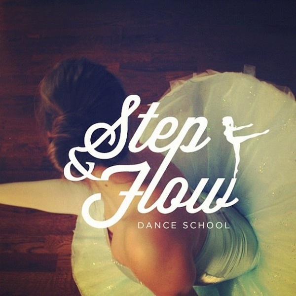 Logo for Step & Flow Dance School #logo #design #branding