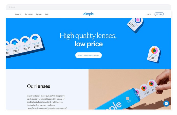 Dimple Brand Identity - Mindsparkle Mag Dari Israelstam, Founder & Creative Director of Universal Favourite created a user-centric brand identity for Dimple. #logo #packaging #identity #branding #design #color #photography #graphic #design #gallery #blog #project #mindsparkle #mag #beautiful #portfolio #designer