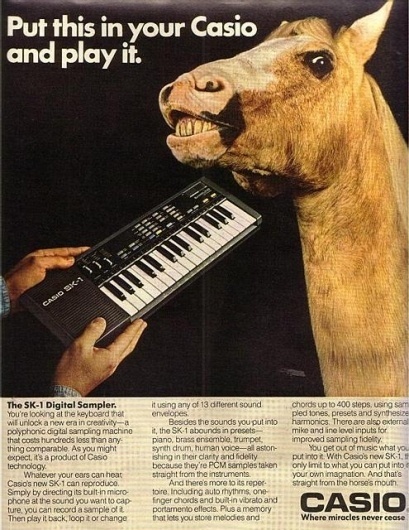GIOR KONDUCTA - bloodrobots: noisenik: SK-1 LOVE #synth #casio #advertising #vintage #weird