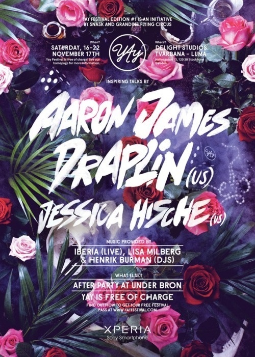my-tumblrisbetterthanyours: http://snask.com #flowers #poster #typography