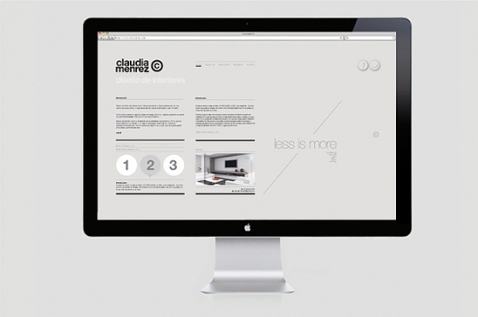 Claudia Menrez™ on the Behance Network #website