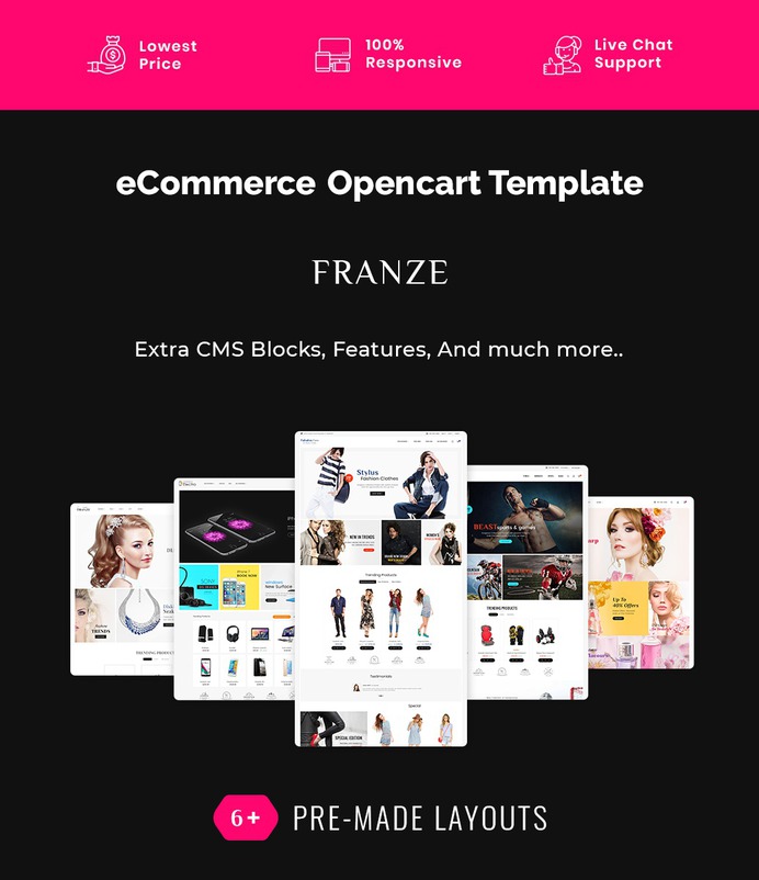 #Franze - #Opencart #MultiPurpose #Responsive #Theme | #TemplateTrip #eCommerce #Website #Design #Template