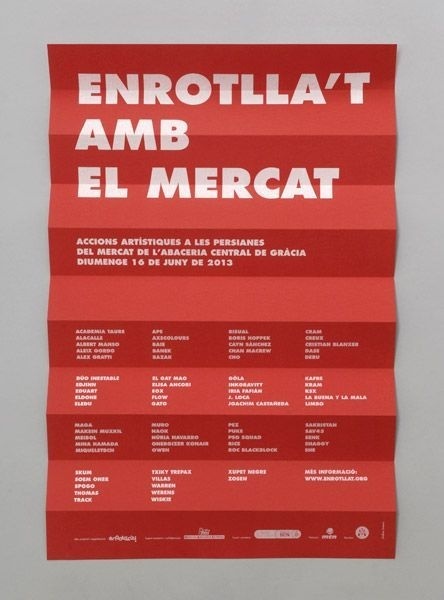Enrotlla't amb el mercat -Enserio #poster #paper