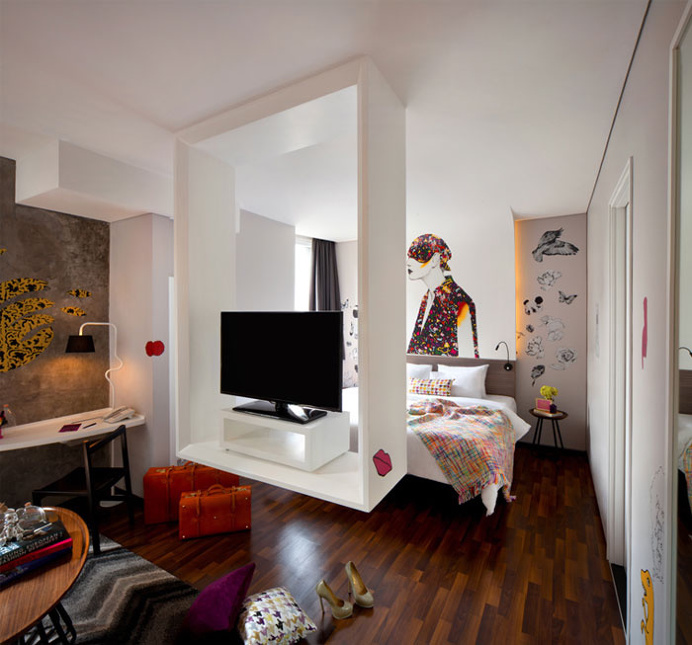 Hotel with Unique Art Atmosphere