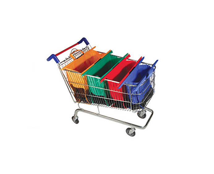 With the colour coded #reusable Trolley Bags, grocery #shopping can actually be all #fun. #productdesign #modern #lifestyle